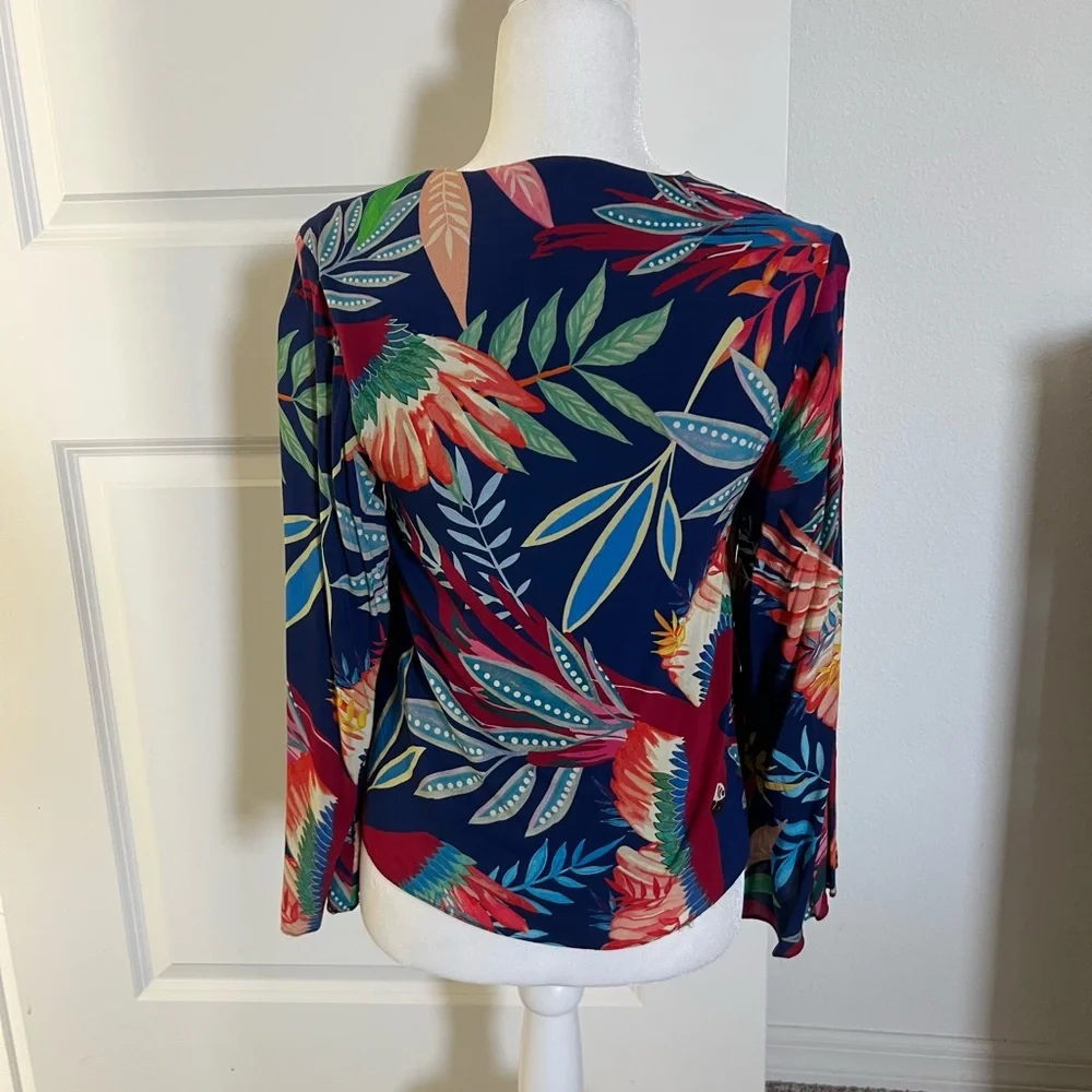 NWOT Farm Rio Anthropologie Kaia Top XS - Picture 8 of 12